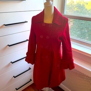 Red Pea Coat